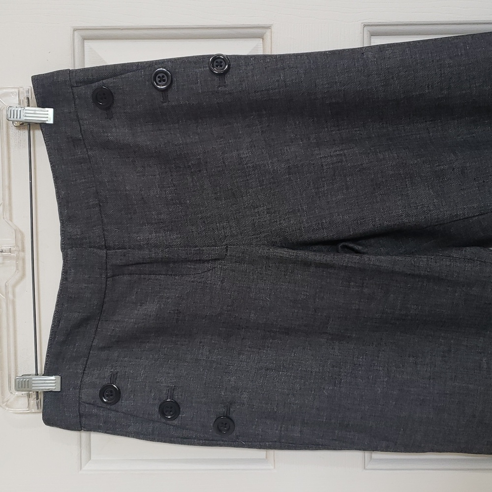 ANN TAYLOR Black & White Tweed Wide Leg Sailor Pants – Size 4 - Picture 8 of 12